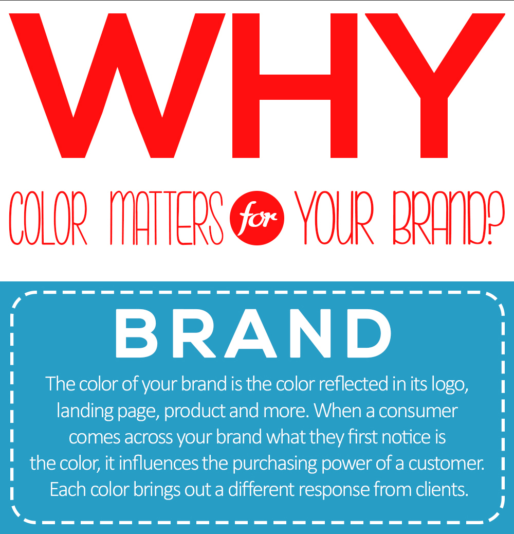 Keep in mind why color matters for your brand?